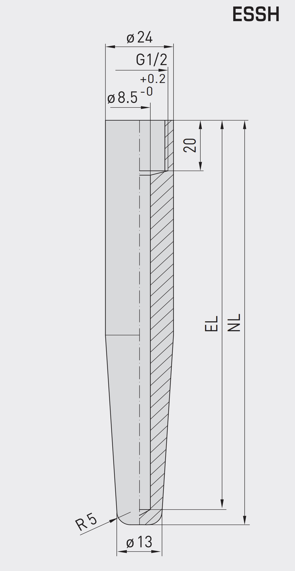 Thermowells ESSH ESSH 200MM